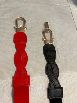 Set of 2 Elastic Cinch Waist Belts