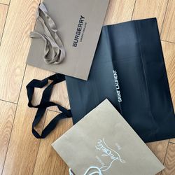 Paper Bags 🛍️ (Burberry, YSL, Christian louboutin)