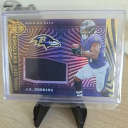 Ravens Jk DOBBINS Jersey Card