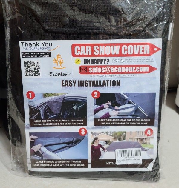 ECONOUR CAR FRONT WINDSHEILD SNOW COVER