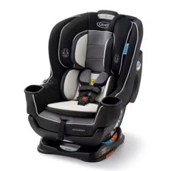 Graco Extend2Fit Convertible Baby Car Seat, Rear and Forward Facing, Adjustable Extension Panel for Extra Legroom, Gotham