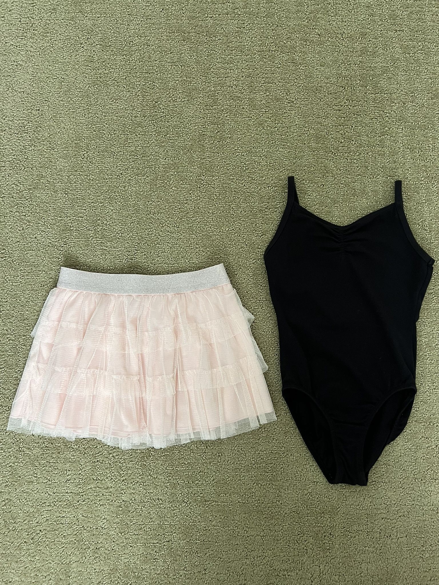 Freestyle Danskin Black leotard and Skirt Outfit