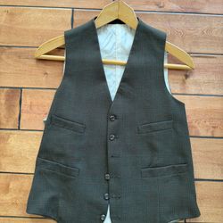 Medium Olive Green Men’s Formal Vest