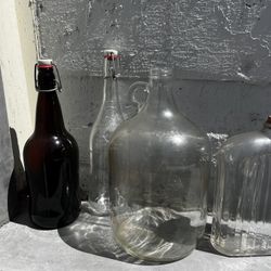 Vintage Bottles , Diff Color Sizes And Price 