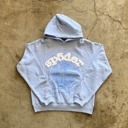 BLUE SP5DER HOODIE