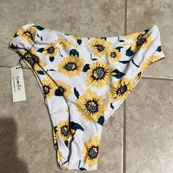 Lemonfish Sunflower Women’s Bikini Bottoms - Size XL