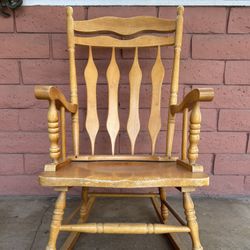 wooden recliner chair