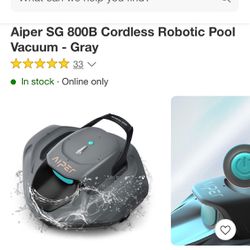 Cordless Robotic Pool Vacuum Aiper SG 800B