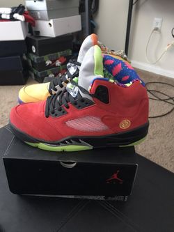 Air Jordan 5 Retro What The 5 Men Size 9 Brand New $300 #FootwearGalore #TeamFootwearGalore #TheFootwearGaloreStore