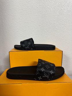 Louis Vuitton Monogram Eclipse Slide Sandals price:70