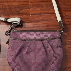Coach Vintage Purple Crossbody Bag