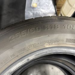 255/60/18 Used Tires With Lots Of Tread Left