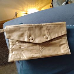 Vintage Large Leather Clutch 
