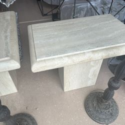 KREISS Marble End Tables (2) $600 Each