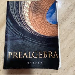 Prealgebra By Tom Carson