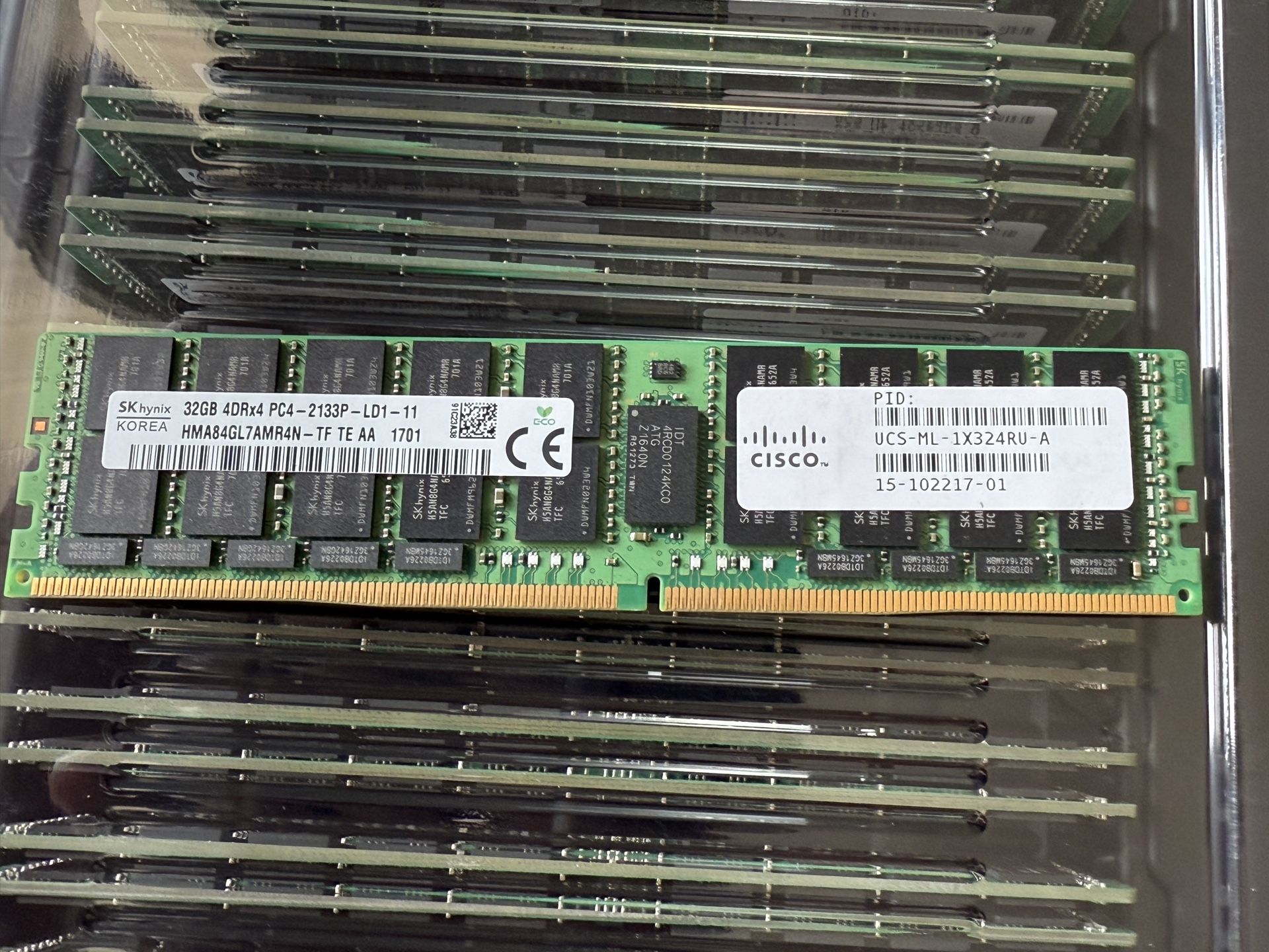 SK Hynix Cisco 1TB (32 x 32GB) 4Rx4 PC4-2133P 2133MHz DDR4 ECC REG RAM