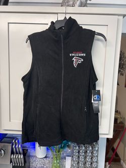 Atlanta Falcons Black Fleece Zip-Up Vest