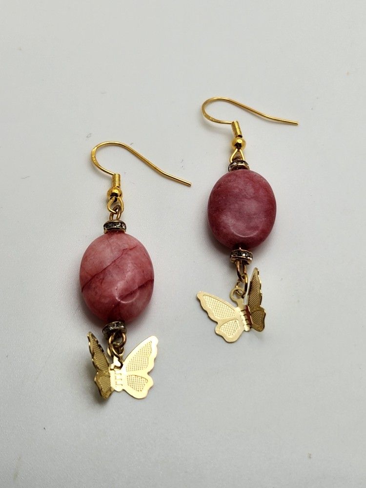 Golden Butterfly Earrings