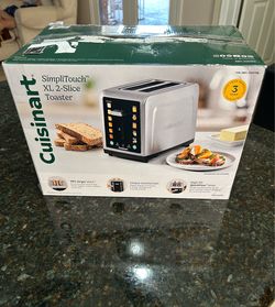 Cuisinart SimpliTouch XL Color Touchscreen 2-Slice Toaster Great Condition In Box