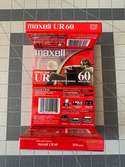 Maxell UR60 Type 1 Normal Bias Cassette Tapes (2002)