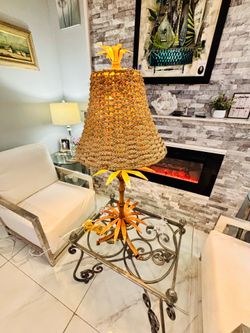🍍🌴 STUNNING TROPICAL BAMBOO TABLE LAMP 🌴🍍