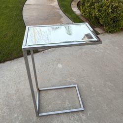 1- 26 Inch High X 17 Inch Long X 11 Inch Wide Chrome Table 