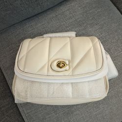 Coach Chalk Quilted Madison Shoulder bag
