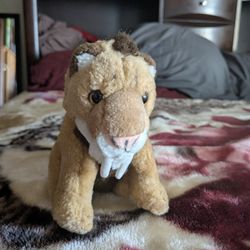 5 Inch Tall Mini Smilodon Plush 