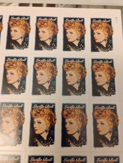 Lucille Ball Commemorative Stamps Set of 2