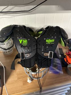 Schutt Foot Ball Helmet and shoulder pads