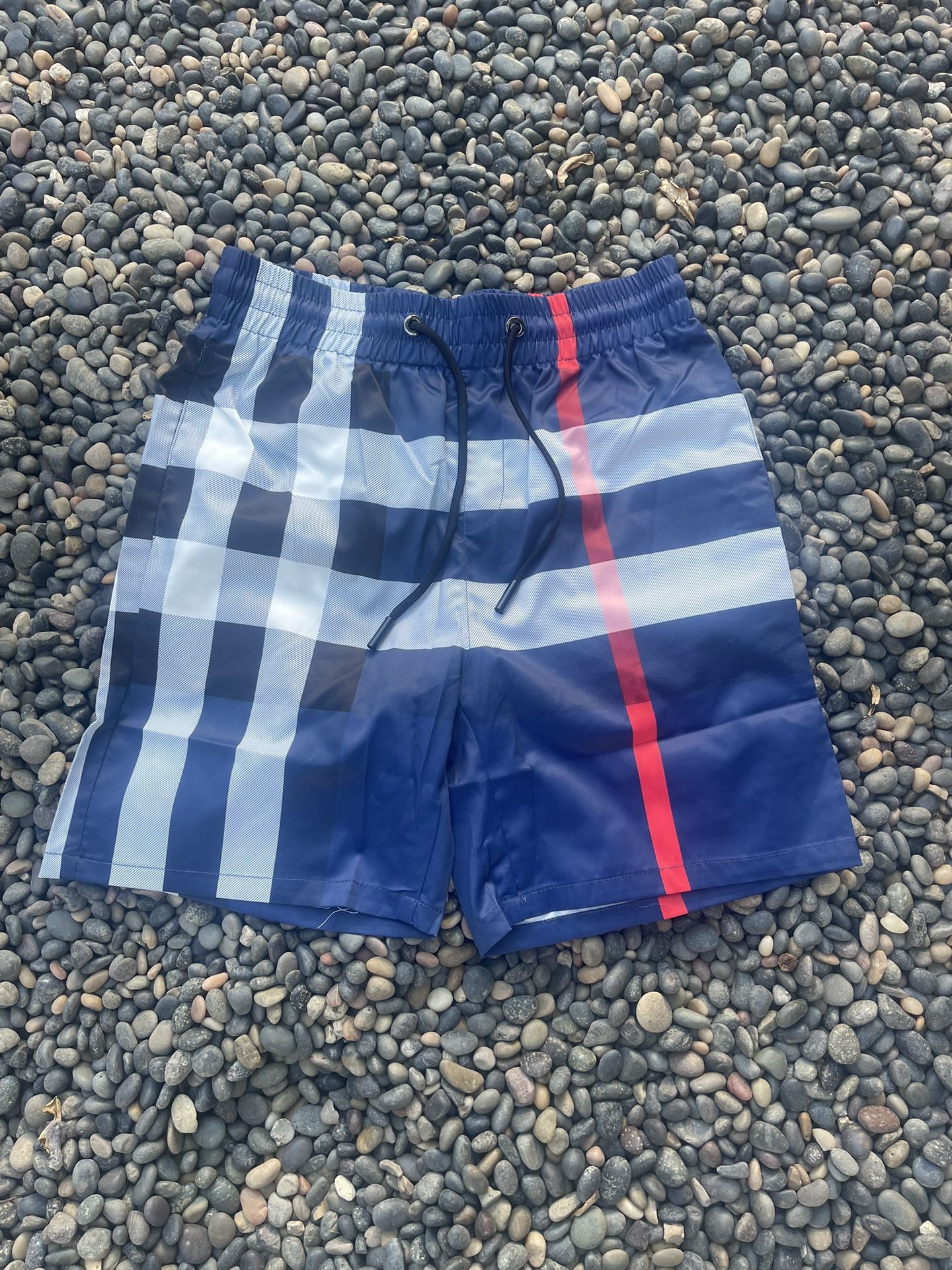 blue burberry swimming shorts 