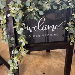 Wedding welcome Sign