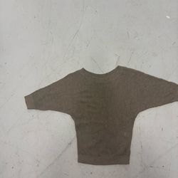 Express Brown Knit Pullover Sweater Women Crew Neck Long Sleeve XS