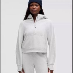NEW - Lululemon Scuba Oversized Half-Zip Gray Sweatshirt Hoodie - M/L