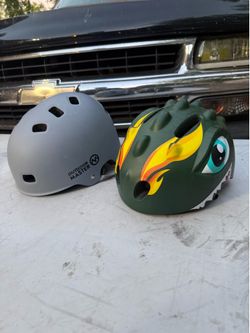 Two bicycle helmet