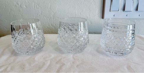 Waterford Crystal Whiskey Glasses Roly Poly - Set of 3