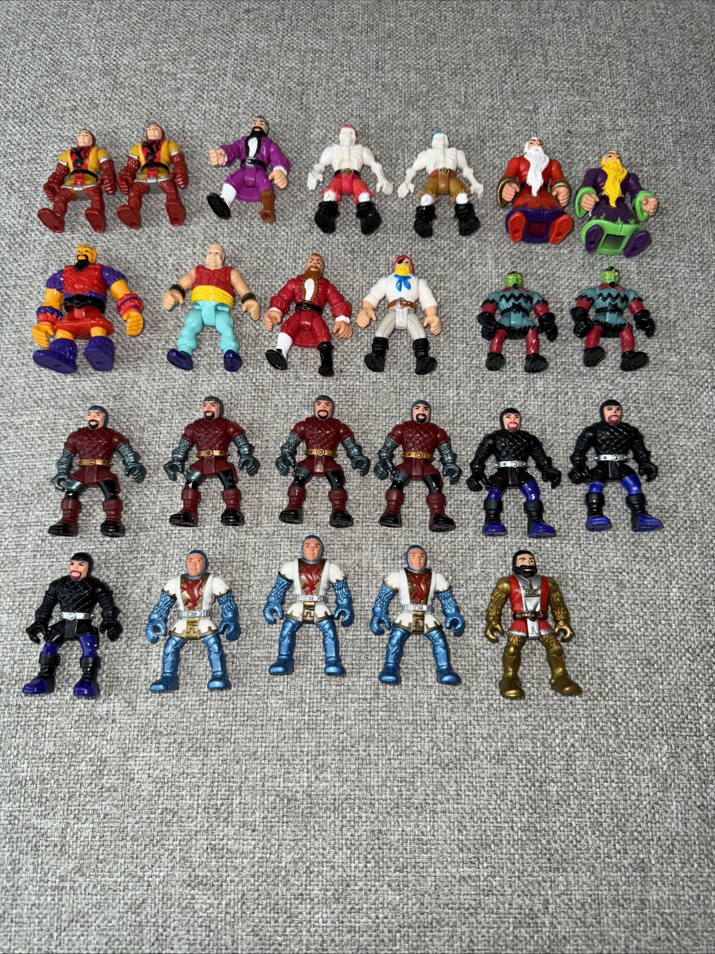 Fisher Price Imaginext Medieval Lot Of 24 Battle Figures Knights, Wizards