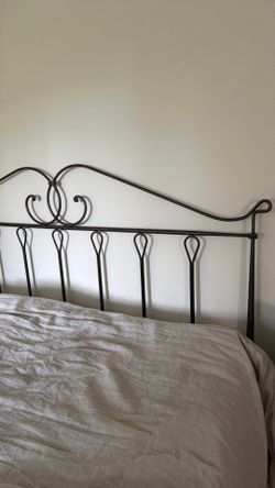 King/California King Wrought Iron Headboard/Footboard