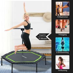 NEW Mini Workout Jumping Trampoline for Fitness Exercise Indoor and Outdoor