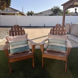 World Market- Slatted Wood Adirondack Chair