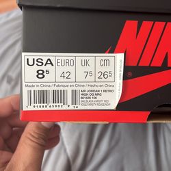 Jordan 1 Not For Resale Red Pair