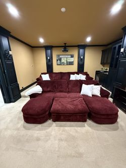 Sectional With 2 Recliners For Media Room (11 Pieces)