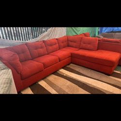 Red Couch Good Condition Clean We Sell All The Time Delivery 40 Extra Local