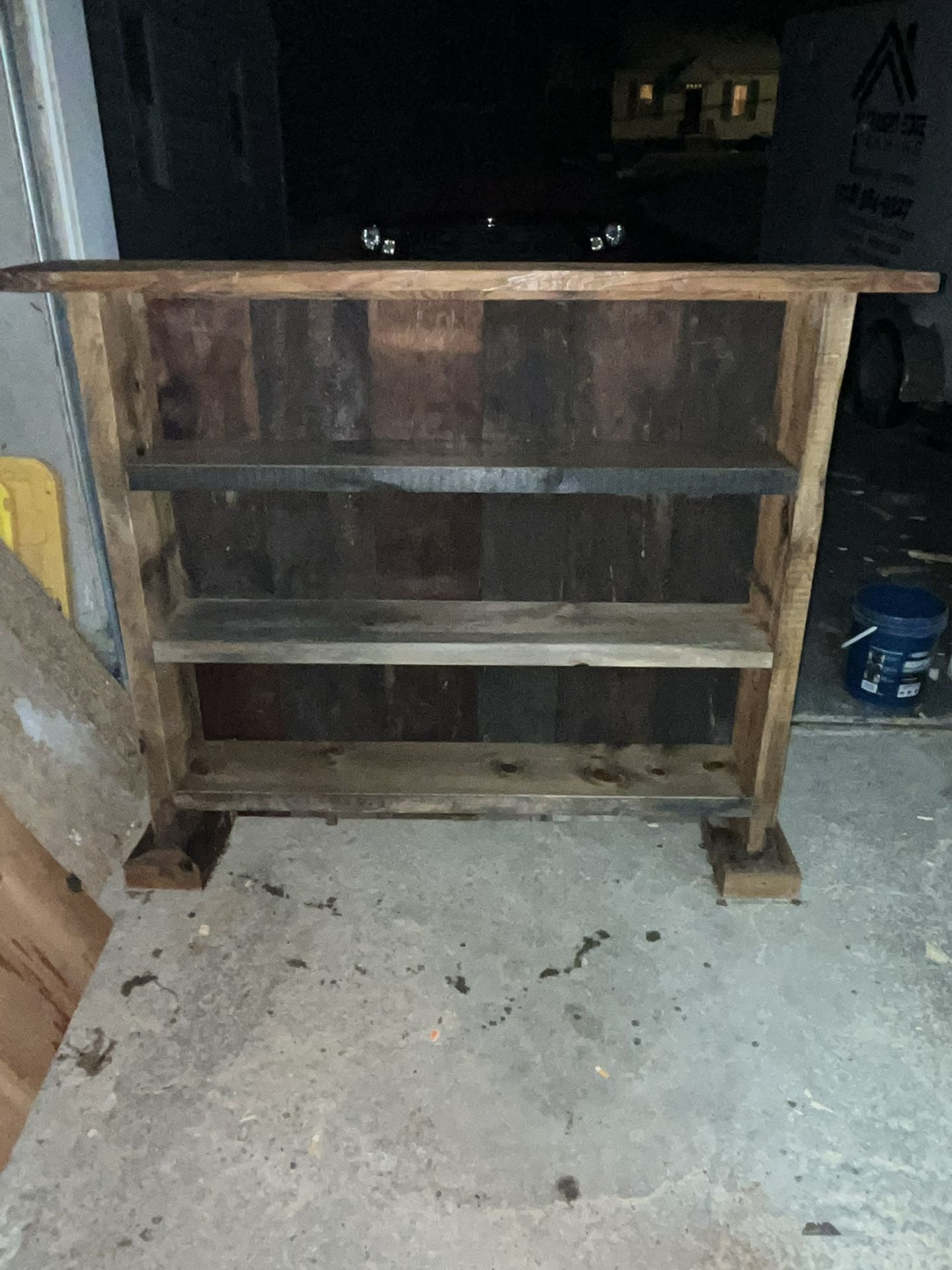 Rustic Shelves Book Case