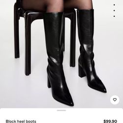 Black Knee High Boots