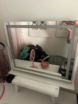 Large Vanity Mirror with LED Lighting