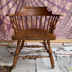 Chairs Ethan Allen Windsor, Low Back Circular Armchairs 