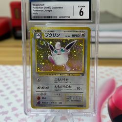 Pokémon TCG CGC 6 Japanese Wiggleytuff Holo 1997 Pokémon Jungle