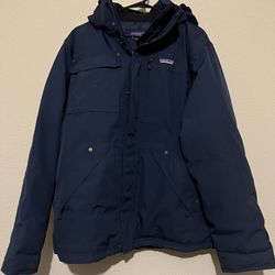 Patagonia Mens Wanaka Down H2No Jacket Navy Blue Large Waterproof Duckdown