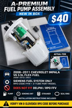 A-Premium Fuel Pump Assembly – Chevy Impala